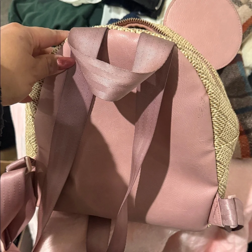 Disney Mickey Mouse Ear Backpack - Purple and Tan